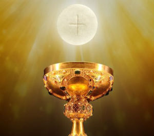 40 intact and consecrated hosts were found amid the earthquake rubble. 40 intact and consecrated hosts were found amid the earthquake rubble.