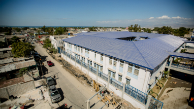 The newly rebuilt St. Francis de Sales Hospital in Haiti. The newly rebuilt St. Francis de Sales Hospital in Haiti.
