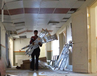 Hospitals have become military targets in Syria. Hospitals have become military targets in Syria.