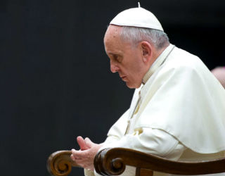 Pope Francis prays for victims. Pope Francis prays for victims.