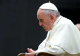 Pope Francis prays for victims. Image of Pope Francis prays for victims.