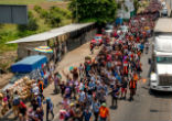 Hundreds of migrants traveled thousands of miles to enter the U.S. Image of Hundreds of migrants traveled thousands of miles to enter the U.S.