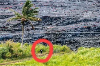 Officials are warning the public not to get too close to the lava, which can kill from a distance in many different ways. Officials are warning the public not to get too close to the lava, which can kill from a distance in many different ways.