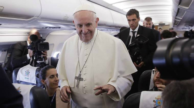 Pope Francis spoke about being generous with refugees and investing in the countries they are coming from. Pope Francis spoke about being generous with refugees and investing in the countries they are coming from.