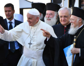 On July 7, 2018, Pope Francis hosted an unprecedented ecumenical gathering of Middle Eastern Christian leaders in Bari, Italy. On July 7, 2018, Pope Francis hosted an unprecedented ecumenical gathering of Middle Eastern Christian leaders in Bari, Italy.
