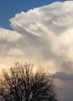 God's hand outlined in the clouds. God's hand outlined in the clouds.