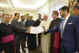 Catholics and Muslims prayed in Vatican City Image of Catholics and Muslims prayed in Vatican City