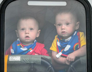 Jenson and Ruben Powell were born at 22 weeks. Jenson and Ruben Powell were born at 22 weeks.