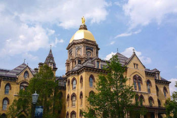 Golden Dome at the University of Notre Dame Golden Dome at the University of Notre Dame