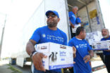 Members of the Knights of Columbus help to deliver supplies to the Casa de Migrantes in Ciudad Juarez Mexico Image of Members of the Knights of Columbus help to deliver supplies to the Casa de Migrantes in Ciudad Juarez Mexico