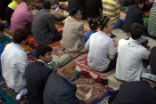 Uyghurs at a mosque in Kashgar Xinjiang China Image of Uyghurs at a mosque in Kashgar Xinjiang China