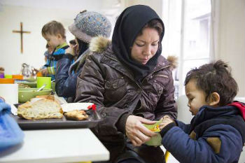 Caritas Athens soup kitchen for refugees in Athens Greece Image of Caritas Athens soup kitchen for refugees in Athens Greece