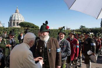Pope Emeritus Benedict XVI celebrates 90th birthday in Vatican City Image of Pope Emeritus Benedict XVI celebrates 90th birthday in Vatican City