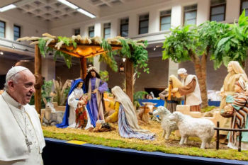 Pope Francis blesses nativity scenes near the Vatican Dec 9 2019 Pope Francis blesses nativity scenes near the Vatican Dec 9 2019
