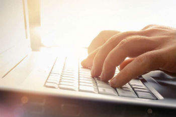 Typing Computer Image of Typing Computer