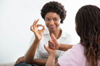 Sign language Image of Sign language