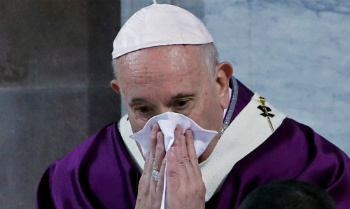 Pope Francis is sick with a cold, but Coronavirus looms over Italy. The Church will be impacted by the outbreak. Image of Pope Francis is sick with a cold, but Coronavirus looms over Italy. The Church will be impacted by the outbreak.