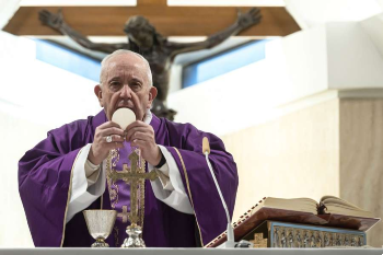Pope Francis offers Mass in Casa Santa Marta March 10 2020 Pope Francis offers Mass in Casa Santa Marta March 10 2020