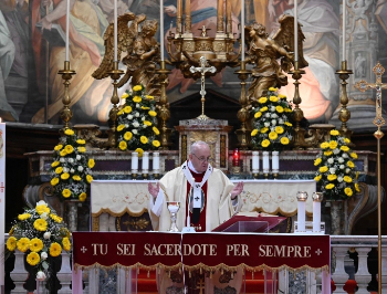 Pope Francis shared his utopian vision during Divine Mercy Mass, explaining it as 'Christian.' Pope Francis shared his utopian vision during Divine Mercy Mass, explaining it as 'Christian.'