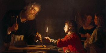 May 1 is the feast of Saint Joseph the Worker. Image of May 1 is the feast of Saint Joseph the Worker.