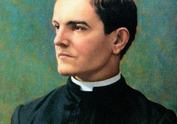 Fr. Michael McGivney founded the Knights of Columbus. Image of Fr. Michael McGivney founded the Knights of Columbus.