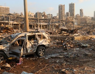 Around 300,000 people are left temporarily homeless after explosion. Image of Around 300,000 people are left temporarily homeless after explosion.
