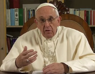 Several sentences spoken by the pope in the documentary were spliced together, out of context. Image of Several sentences spoken by the pope in the documentary were spliced together, out of context.