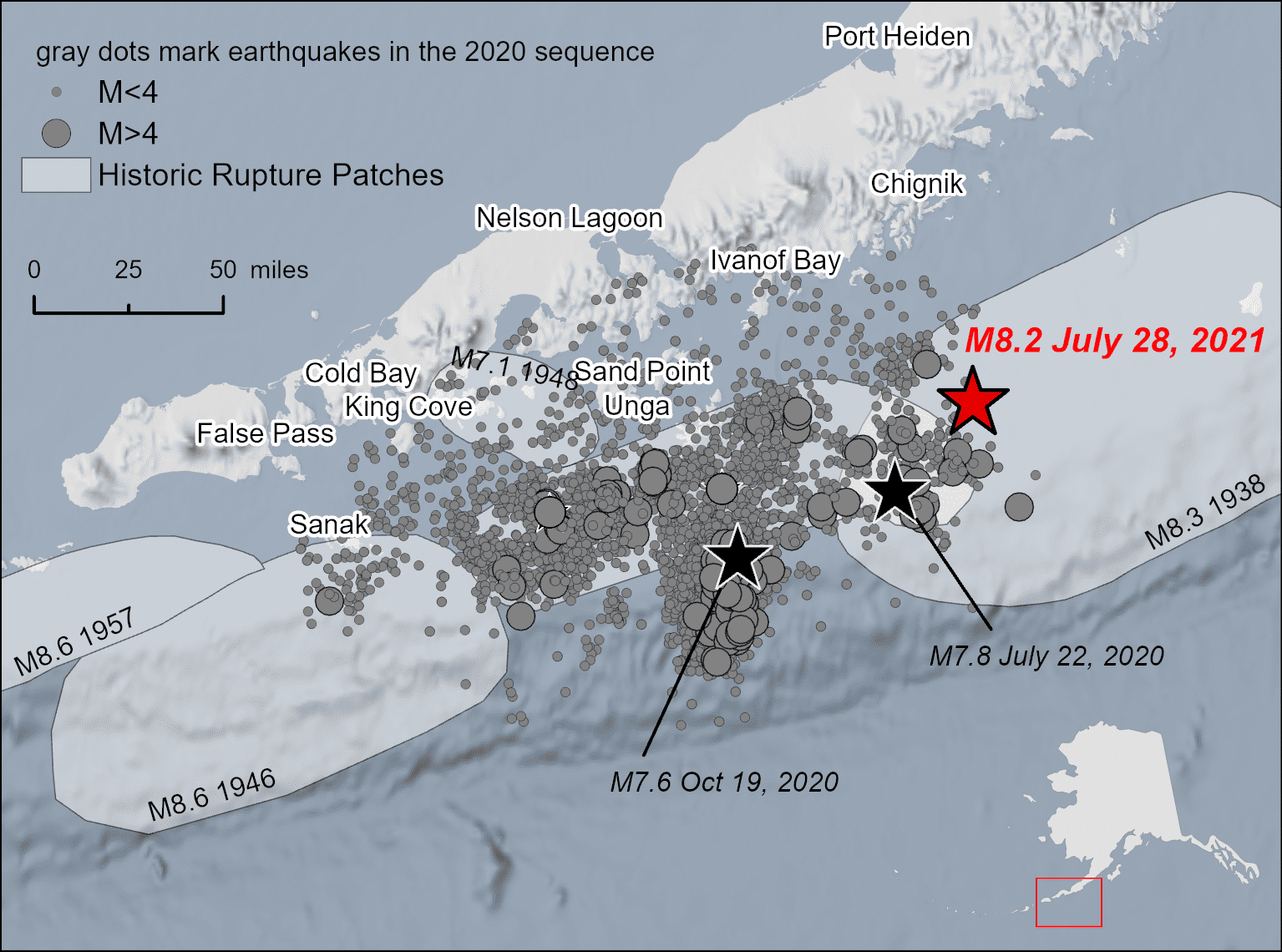 A massive Magnitude 8.2 quake rocked Alaska, with shaking in many areas lasting for more than a full minute. Image of A massive Magnitude 8.2 quake rocked Alaska, with shaking in many areas lasting for more than a full minute.