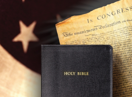 The Constitution never once mentions God or the Bible. How can they be related? Image of The Constitution never once mentions God or the Bible. How can they be related?