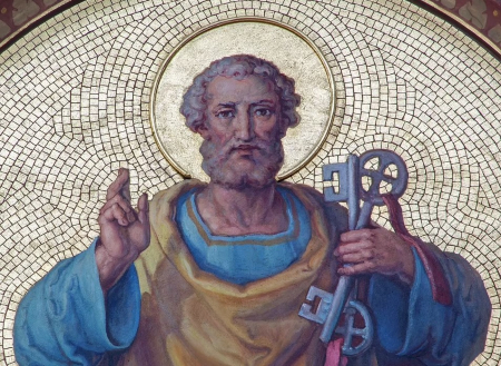 St. Peter was the first pope of the Church. Image of St. Peter was the first pope of the Church.