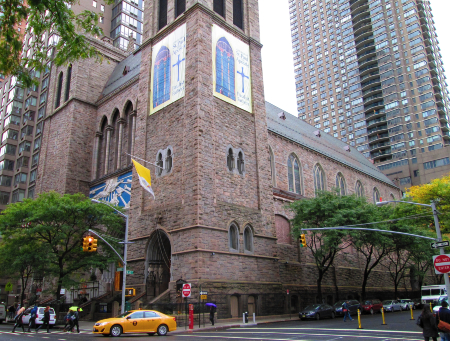 A spokesman for the Paulist Fathers, confirmed on May 14 that the display is still present at the Church of St. Paul the Apostle. Image of A spokesman for the Paulist Fathers, confirmed on May 14 that the display is still present at the Church of St. Paul the Apostle.
