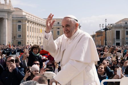 Pope Francis explained why the Sign of the Cross is important during his address. Image of Pope Francis explained why the Sign of the Cross is important during his address.