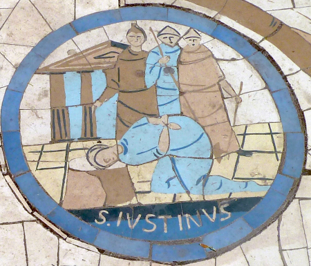 Justin Martyr was put to death for his faith, and in so doing became a saintly inspiration for Christian witness. Image of Justin Martyr was put to death for his faith, and in so doing became a saintly inspiration for Christian witness.