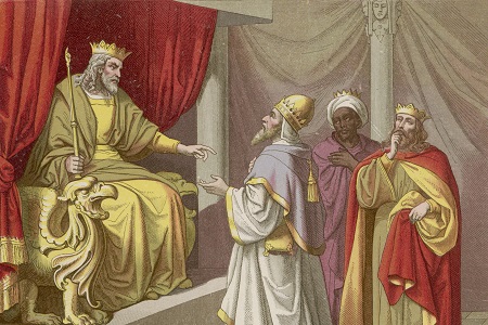 Herod Antipas is known for beheading John the Baptist. Image of Herod Antipas is known for beheading John the Baptist.