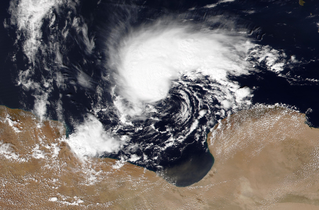 Cyclone Daniel. Image of Cyclone Daniel.