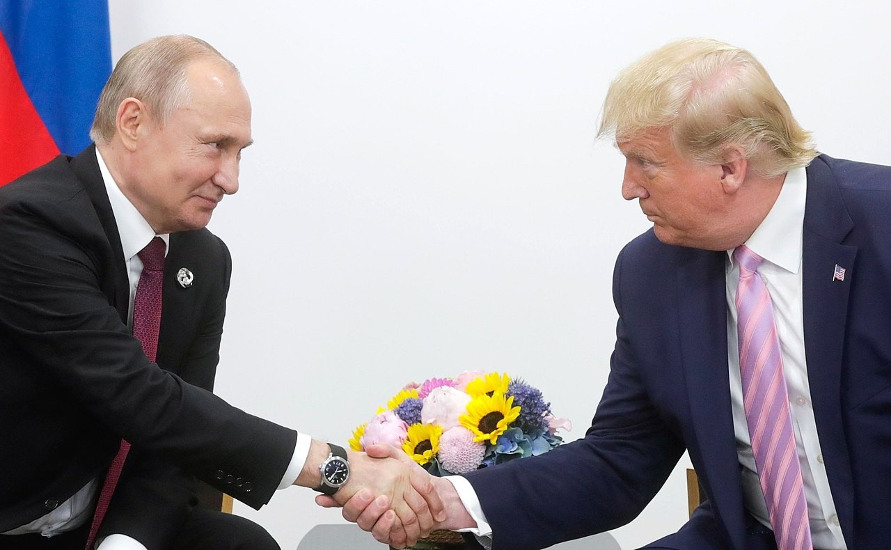 President of the Russian Federation Vladimir Putin with President of the United States of America Donald Trump in 2019. (Wikimedia Commons) President of the Russian Federation Vladimir Putin with President of the United States of America Donald Trump in 2019. (Wikimedia Commons)