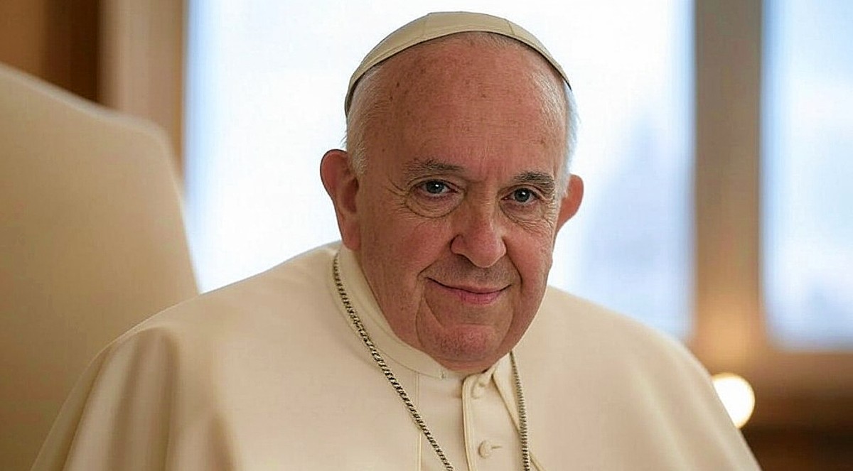 An AI rendering of Pope Francis created on X's Grok. An AI rendering of Pope Francis created on X's Grok.