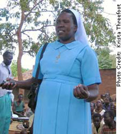 At great personal risk, Sister Pauling Acayo has dedicated her life to working for peace. (CRS photo)
Image of At great personal risk, Sister Pauling Acayo has dedicated her life to working for peace. (CRS photo)