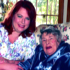 Catholic Community Hospice caregiver Julie Horton and patient Jane Hayes share a smile during a recent visit. (The Catholic Key photo) Image of Catholic Community Hospice caregiver Julie Horton and patient Jane Hayes share a smile during a recent visit. (The Catholic Key photo)