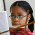 GIRL PLAYS FLUTE DURING MUSIC PROGRAM – Sarah Camarillo, 10, plays the flute during the Viva PATS (Performing Arts Theatre School) program at St. Patrick's Parish in East Chicago, Ind., July 18. The program runs throughout the school year, but is also offered to children in the local community for six weeks during summer. (CNS/Northwest Indiana Catholic)
Image of GIRL PLAYS FLUTE DURING MUSIC PROGRAM – Sarah Camarillo, 10, plays the flute during the Viva PATS (Performing Arts Theatre School) program at St. Patrick's Parish in East Chicago, Ind., July 18. The program runs throughout the school year, but is also offered to children in the local community for six weeks during summer. (CNS/Northwest Indiana Catholic)