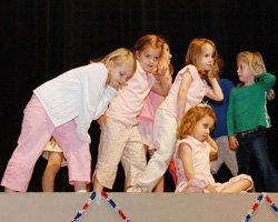 CATHHOLIC STUDENTS PRACTICE OPERA - Kindergartners at St. Simon the Apostle School in St. Louis practice Image of CATHHOLIC STUDENTS PRACTICE OPERA - Kindergartners at St. Simon the Apostle School in St. Louis practice
