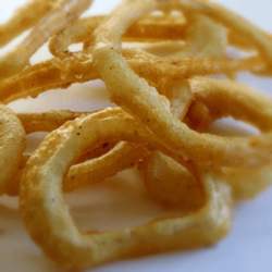 A SUPER MEAL - Onion Rings a la Beer makes a great complement to a good spicy chili, hot buffalo wings, and a great Super Bowl game. Image of A SUPER MEAL - Onion Rings a la Beer makes a great complement to a good spicy chili, hot buffalo wings, and a great Super Bowl game.
