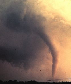 IT'S A TWISTER - Tornado of May 23, 1973, in Union City, Okla., was the first that the National Severe Storms Laboratory was able to document on film during its entire life cycle. (NOAA Photo Library, NOAA Central Library; OAR/ERL/National Severe Storms Laboratory)
<br> Image of IT'S A TWISTER - Tornado of May 23, 1973, in Union City, Okla., was the first that the National Severe Storms Laboratory was able to document on film during its entire life cycle. (NOAA Photo Library, NOAA Central Library; OAR/ERL/National Severe Storms Laboratory)
<br>