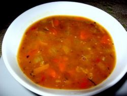 LENTEN CUISINE - My Big Fat Greek Lentil Soup makes a wonderful dish for Fridays in Lent or any time of the year. Image of LENTEN CUISINE - My Big Fat Greek Lentil Soup makes a wonderful dish for Fridays in Lent or any time of the year.