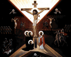 The Liturgy of Good Friday is simple and stark, but deeply moving. As a part of the Service, the faithful come forward to venerate the Cross which is processed into the Church while the words Image of The Liturgy of Good Friday is simple and stark, but deeply moving. As a part of the Service, the faithful come forward to venerate the Cross which is processed into the Church while the words