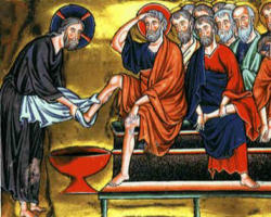 The Holy Thursday Liturgy marks the end of the 40 days of Lent and the beginning of the Image of The Holy Thursday Liturgy marks the end of the 40 days of Lent and the beginning of the