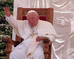 The whole world watched as the Pope who began his pontificate as a lion, went home to the Heavenly Father as a lamb. Throughout the years, he had beautifully and prophetically pointed the way to his Savior and the Hope of that world, Jesus Christ. Image of The whole world watched as the Pope who began his pontificate as a lion, went home to the Heavenly Father as a lamb. Throughout the years, he had beautifully and prophetically pointed the way to his Savior and the Hope of that world, Jesus Christ.