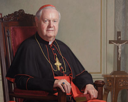 Edward Cardinal Egan issued a formal statement concerning former Mayor of New York and former GOP Candidate Rudy Giuliani's reception of the Eucharist at Saint Patrick's Cathedral during the Liturgy presided over by Pope Benedict XVI Image of Edward Cardinal Egan issued a formal statement concerning former Mayor of New York and former GOP Candidate Rudy Giuliani's reception of the Eucharist at Saint Patrick's Cathedral during the Liturgy presided over by Pope Benedict XVI