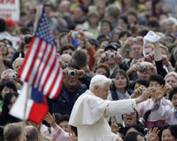 When the Holy Father arrives on American soil he will be greeted by enthusiastic crowds of the faithful who eagerly and prayerfully await his visit, and hunger to hear his message. However, he will also be greeted with dissent. In some instances, it will take the form of what Dr. Deal Hudson calls Image of When the Holy Father arrives on American soil he will be greeted by enthusiastic crowds of the faithful who eagerly and prayerfully await his visit, and hunger to hear his message. However, he will also be greeted with dissent. In some instances, it will take the form of what Dr. Deal Hudson calls