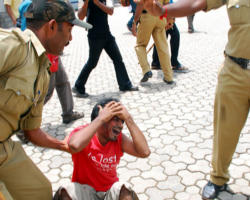 The pogrom of violence against the Christian community in India is spreading beyond the State of Orissa and seems to have no end in sight. Image of The pogrom of violence against the Christian community in India is spreading beyond the State of Orissa and seems to have no end in sight.